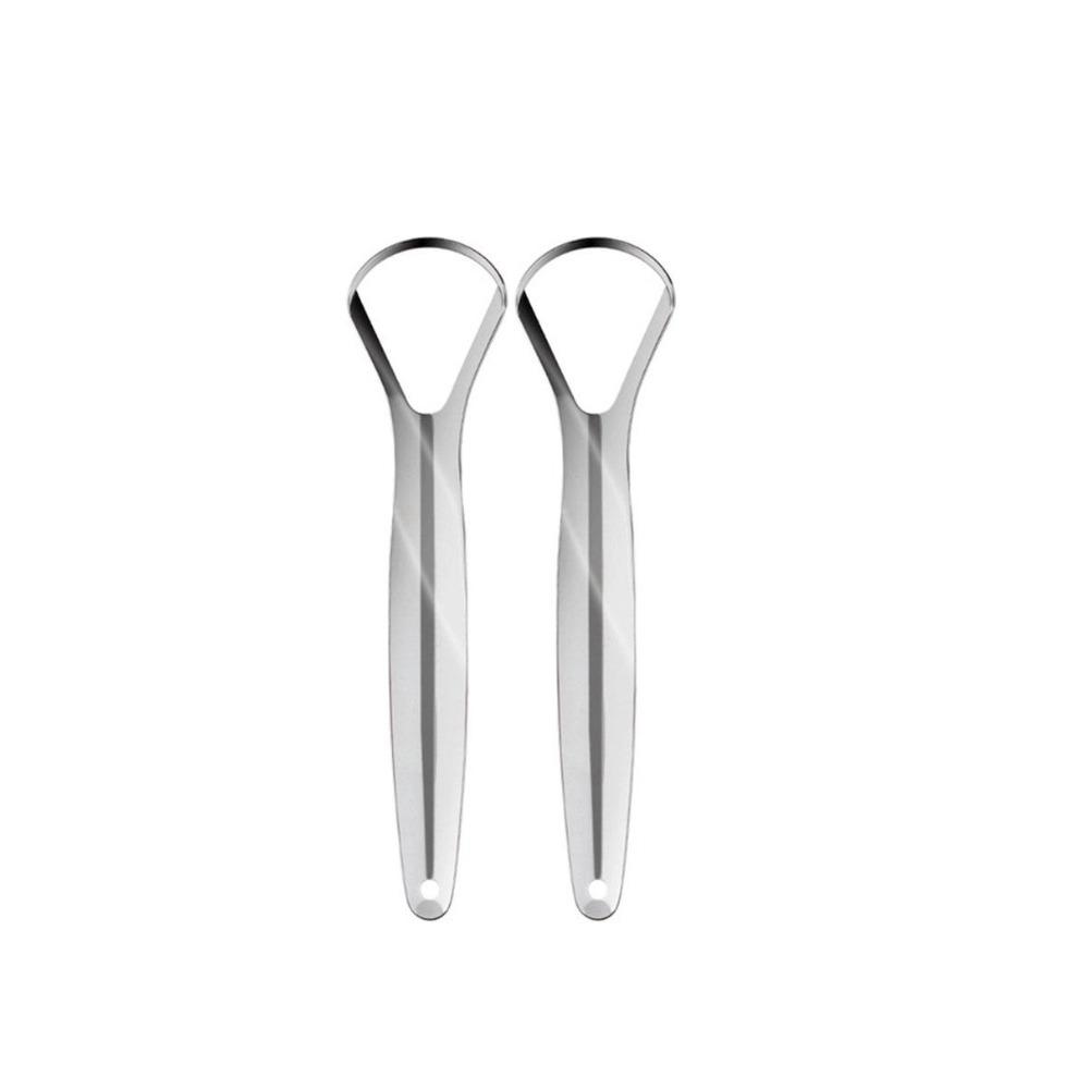 Stainless Steel Tongue Scraper Cleaner Fresh Breath Cleaning Coated Tongue Toothbrush Oral Hygiene Care Eliminate Bad Breath