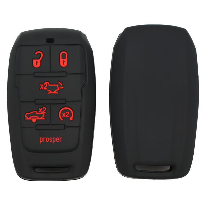 Silicone Key Case for 6-Button Dodge Caliber RM1500 2019-2020 Ram Chrysler