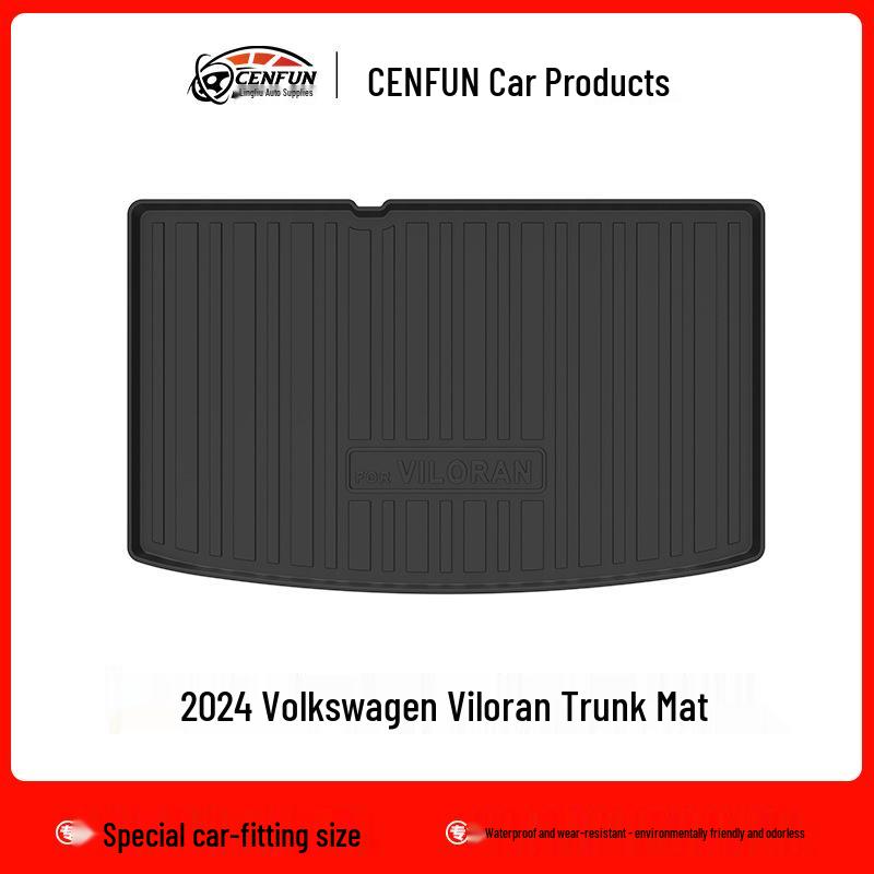 2024 Volkswagen Viloran Eco-Friendly TPE Trunk Mat: Odorless, Waterproof, Wear-Resistant.