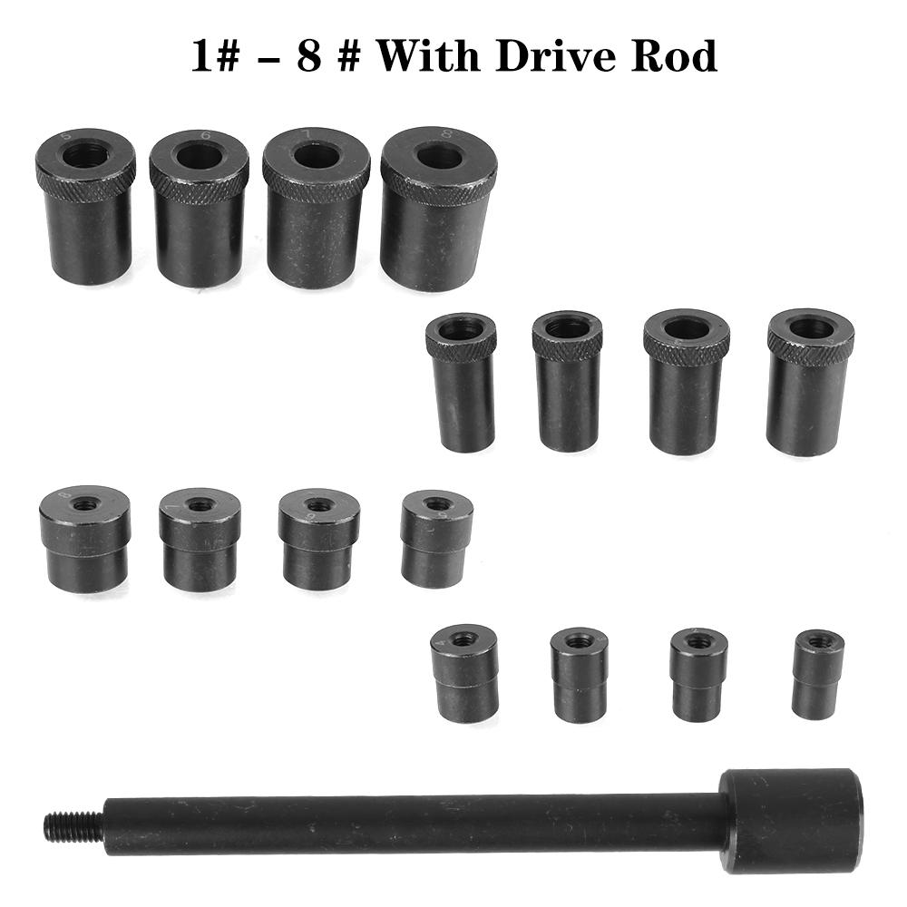 Clutch Assembly Kit Professional Auto Clutch Aligner 1#-8# Clutch Aligning Set Automobile Clutch Hole Installation 17Pcs