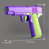 Non-Firing 1911 Toy Gun Replica - Purple and Green with Yellow Accents, Plastic Body, Includes Bullets - Safe Outdoor Play Handgun Model, Gun Toy