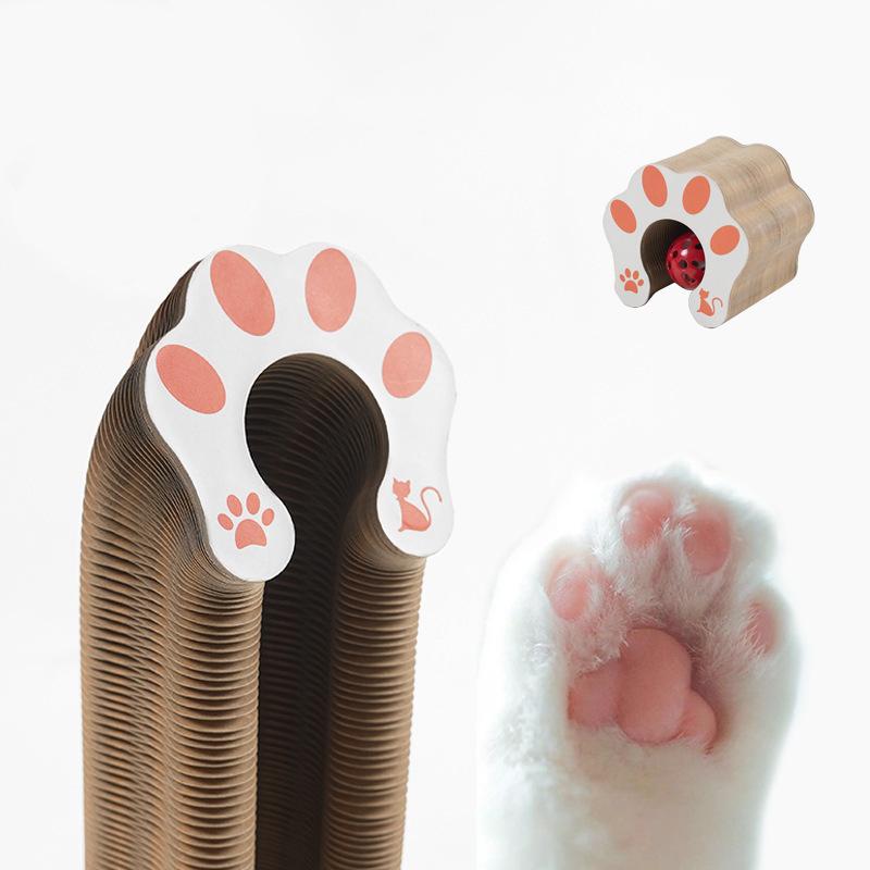 Organ cat scratching board cat toy with bell cat claw grinder cat climbing frame corrugated paper scratch-resistant cat nest