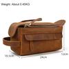 New Designer Men's Stroage Bag For Travel Wash Bags Clutch Bags Men Women Make Up Bags Genuine Leahter Durable Clutches Large