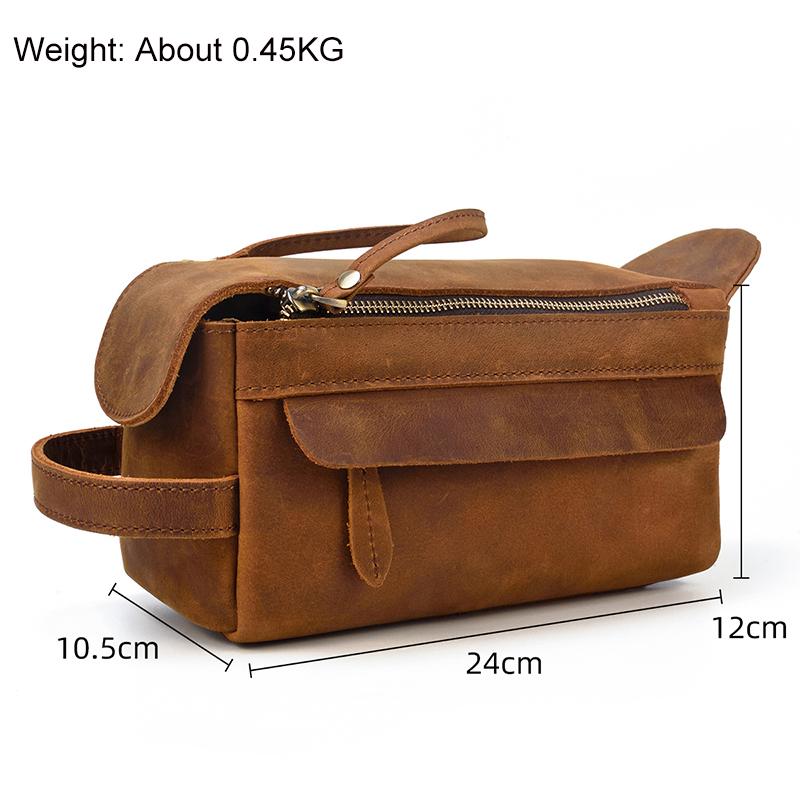 New Designer Men's Stroage Bag For Travel Wash Bags Clutch Bags Men Women Make Up Bags Genuine Leahter Durable Clutches Large