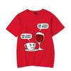 Y2k T-Shirt für Herren Kaffee Wein Sie liebt mich mehr Grafik T-Shirts Kurzarm Tee Hip Hop Streetwear Harajuku Mode T-Shirts