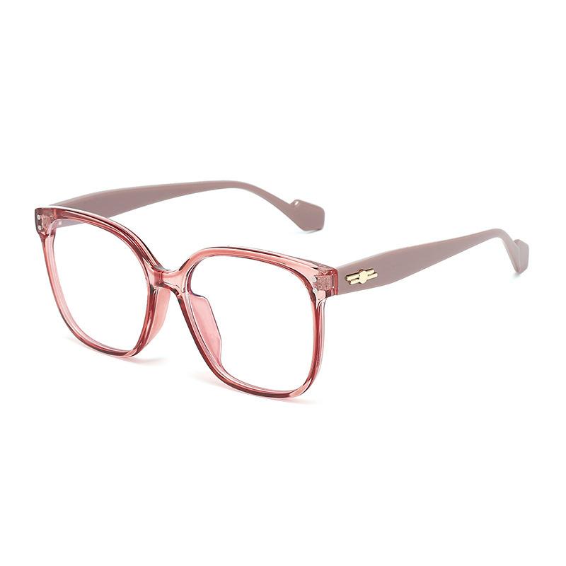 New anti-blue glasses, men's and women's tide transparent flat glasses, fashionable, small face, can be matched with degree plain artifact