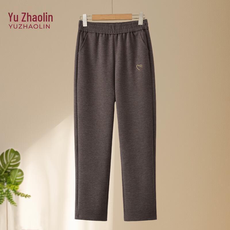 YUZHAOLIN Women's High-Waist Elastic Waist Winter Casual Pants