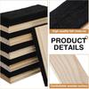 Felt Campus Style Erasers, Cleaner Dusters Felt Chalkboard Eraser for Kids Wood Chalk Eraser for Chalkboard Cleaners Dusters for Markers White Black