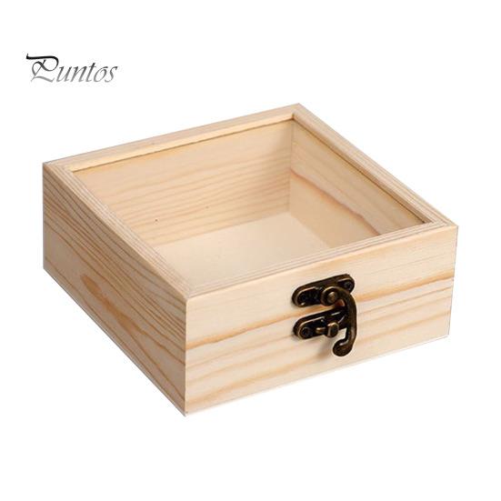 Запираемый декоративный деревянный ящик для хранения сувениров своими руками органайзер съемные разделители для подносов подарочный контейнер для хранения M 715₽