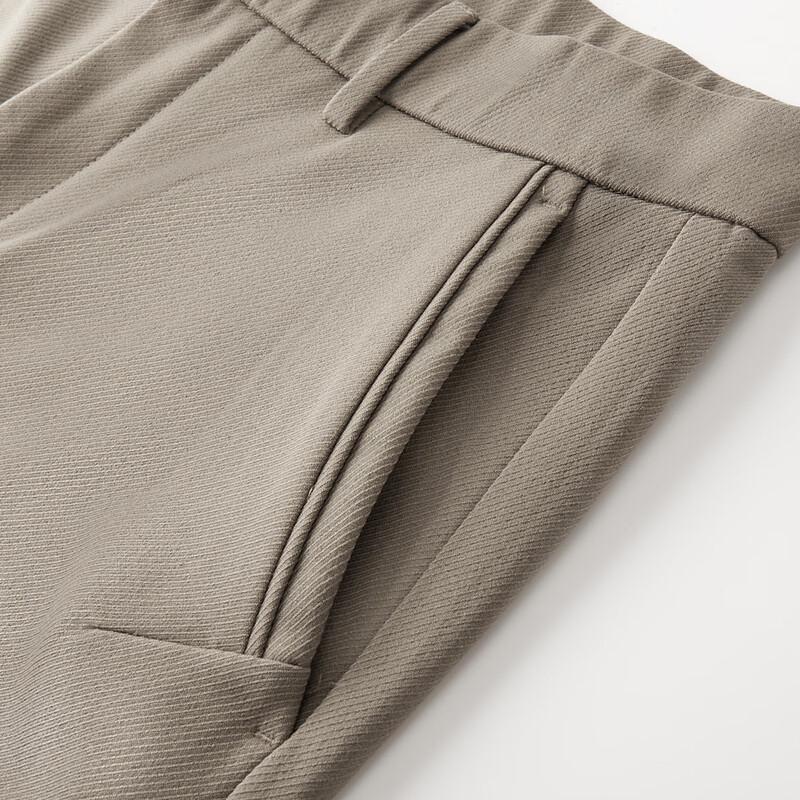 FIRS Men's Brushed Thickened Twill Straight-Leg Casual Pants