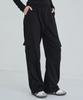 5OML Single-Pleat Wide Cargo Sweatpants (Oatmeal)