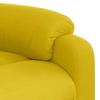 Recliner Chair with Lift Assistance Yellow Velvet