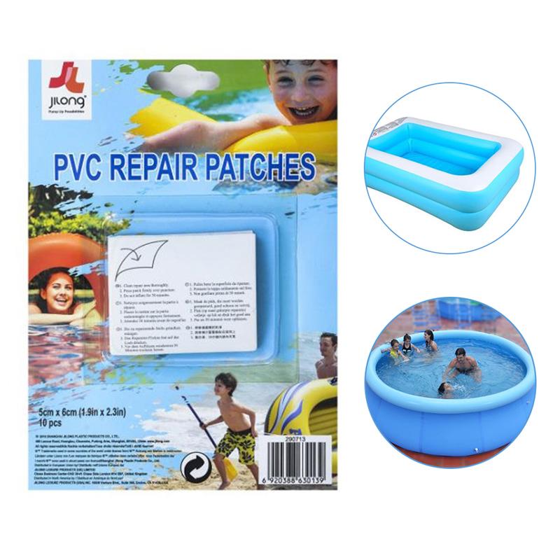 Buy 10Pc Inflatables Pool Repair Patch Clear Puncture Tape Kits Airbed