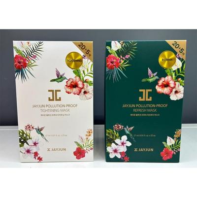 JAYJUN Pollution-Proof Tightening Mask / JAYJUN Pollution-Proof Refreshing Mask 20+5 Sheets, Moisturizing, Korean Cosmetics, Kbeauty, Sample