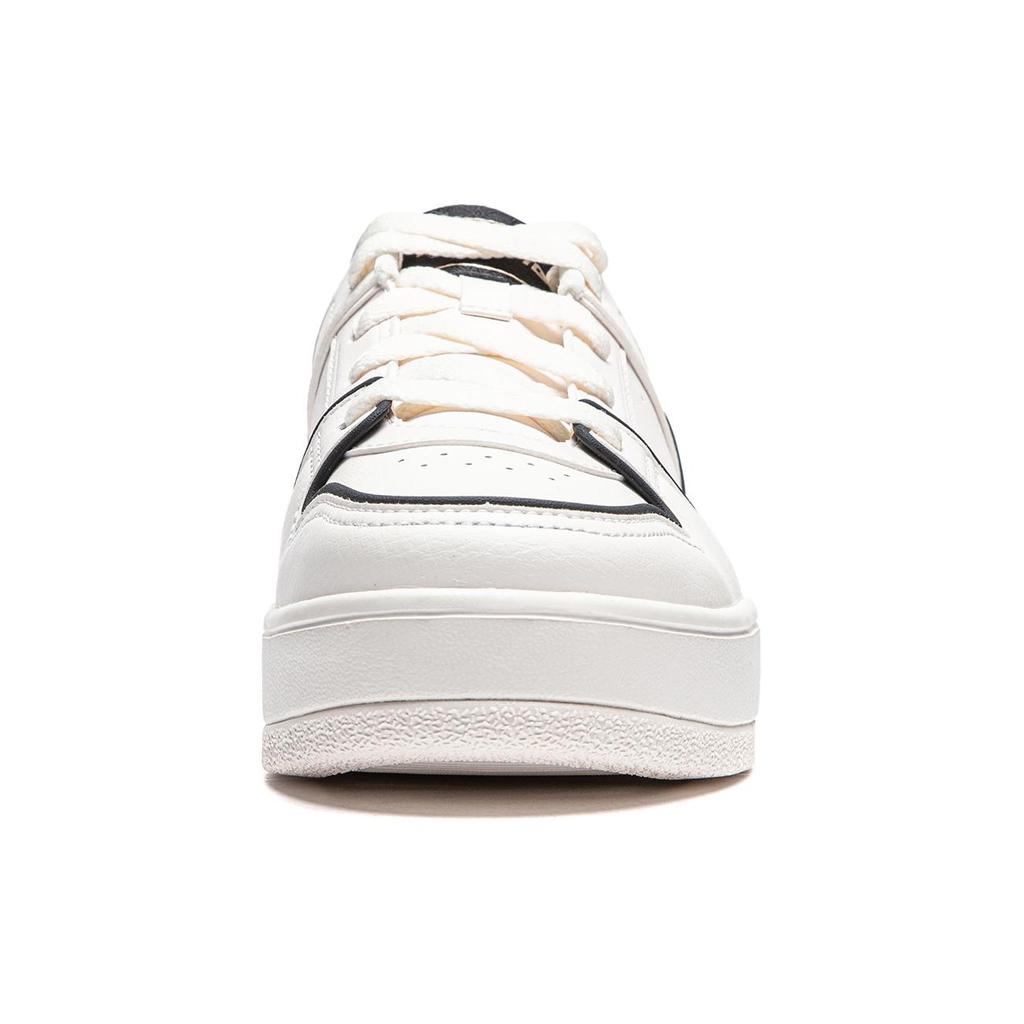 New LiNing Cheese Slip Resistant Abrasion Resistant Low top Skateboard Shoes Women's White Black AGCU104-1