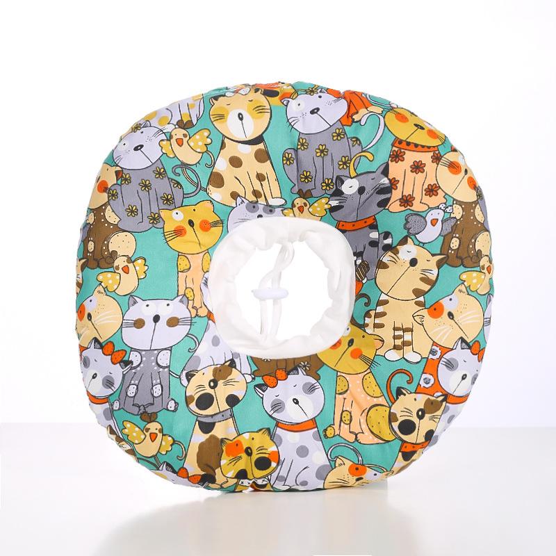 

1PC Pet Elizabeth Circle Interesting Cartoon Patterns Cat Head Cover Dog Neck Collar Beauty Cover Pet Supplies XS（old）