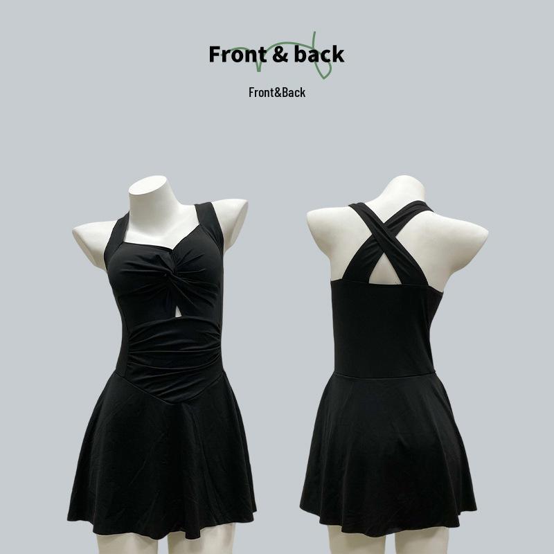 Women's Sleek Open-Back Push-Up Swimsuit - New Style, Slim Fit, Pure Desire for Vacation and Hot Springs