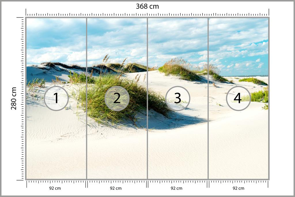 Photomural Afternoon In The Dunes Iq-1208-A Smooth Vinyl 368x280