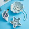 Ceramic Jewelry Display Tray Cute Conch Storage Plate Starfish Shell Storage Tray  Living Room