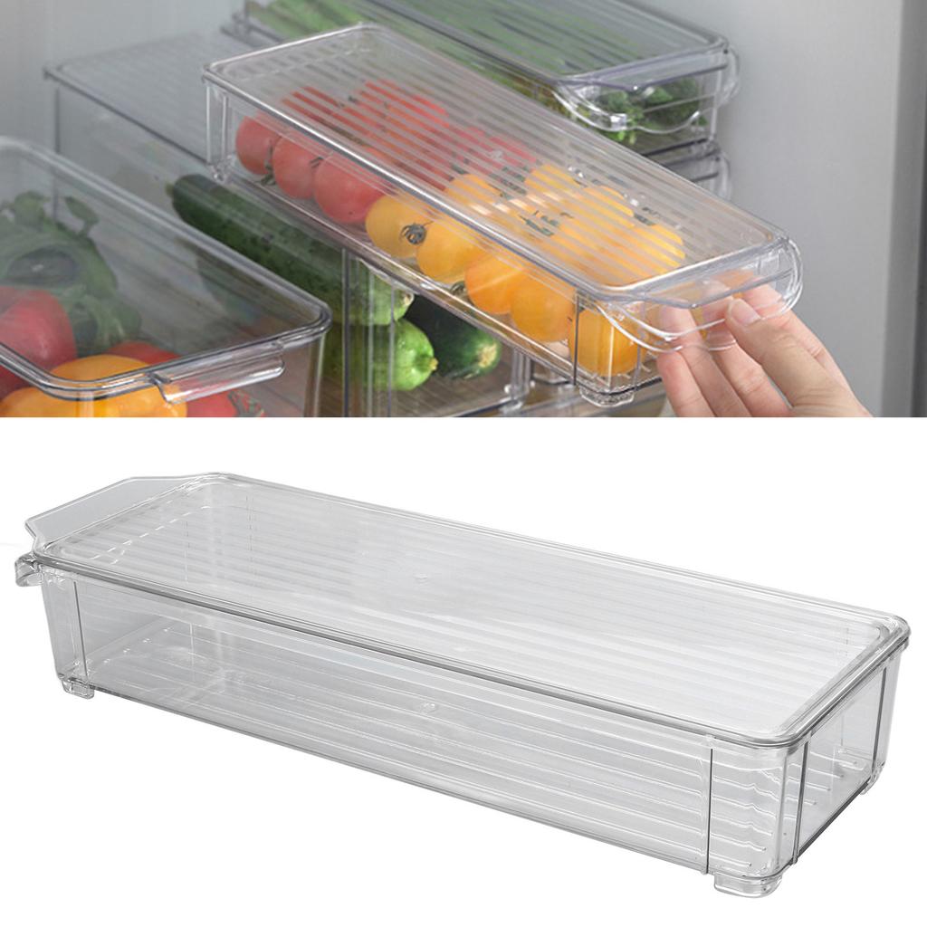 Clr Organizing Bin Large Capacity Transparent Food Grade Plastic Multifunction Portable   Pantry Storage Bin