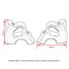 Für BMW R1300GS Lenkererhöhung Drag R 1300 GS R1300 GS ADV 2023 2024 2025 Motorradzubehör Lenkerklemme Verlängerungsadapter