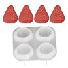 3D Strawberry Aromatherapy Candle Silicone Mold DIY Handmade Romantic Scented for Valentine's Day Party Home Decor Birthday Gift