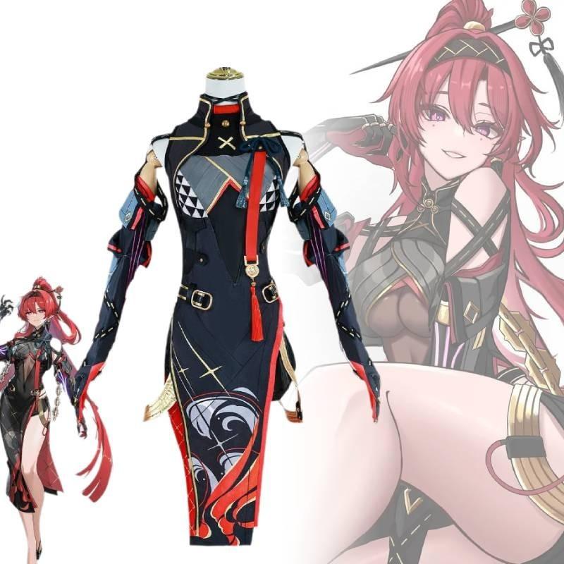 Waves Yinlin Wuthering Cosplay Costume Dress Role Play Outfit Women Polyester