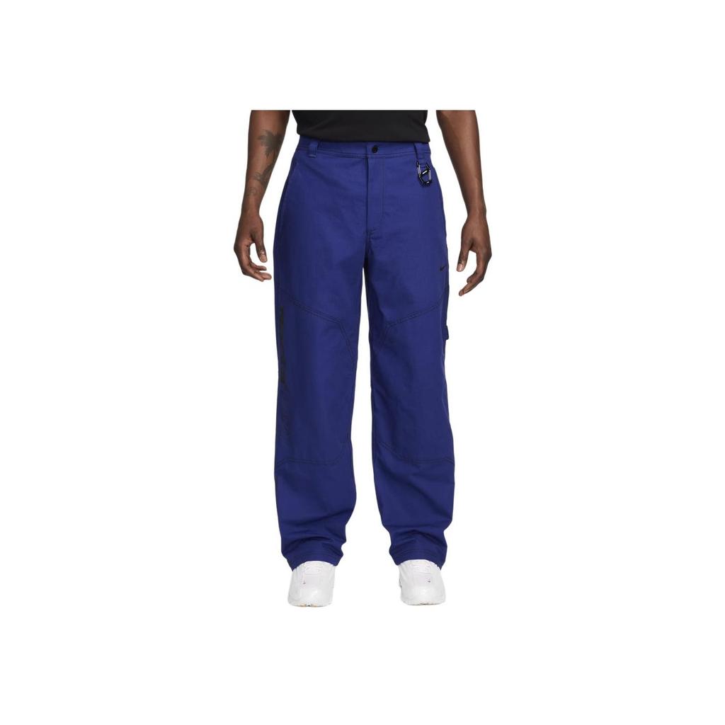 Nike X Nocta Collaboration SS24 Comfortable Fashion Solid Color Mid-Rise Straight Leg Casual Pants Men bottoms Blue FD6511-455