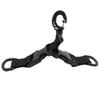 Tactic Nylon Webbing Backpack Hook Multifunctional Carabiner D-Shaped Keychain Double-Split Quick Release Hanging Buckle