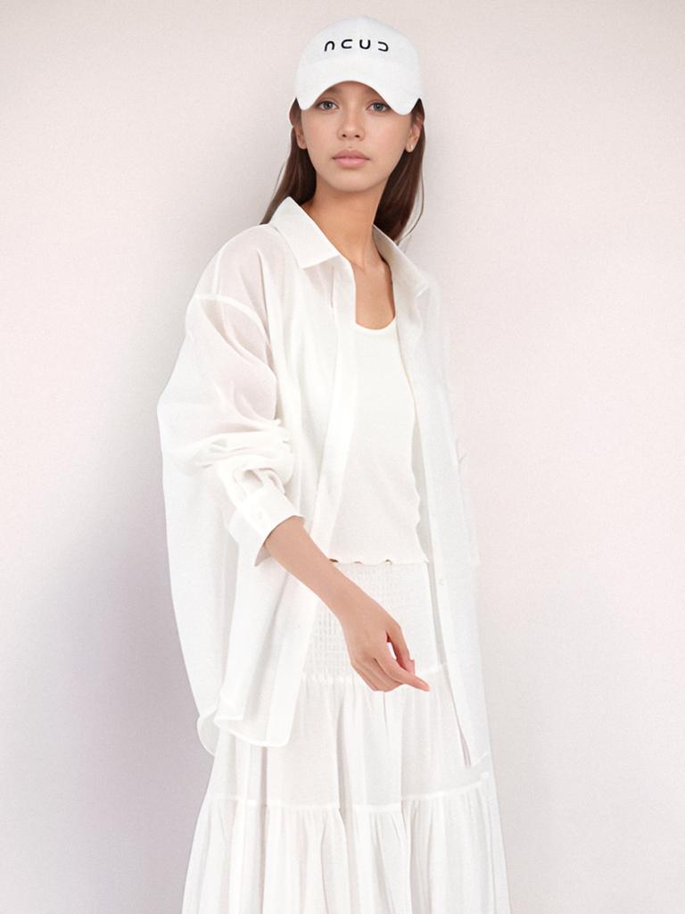 ACUD Long Sleeve Linen Shirt_White