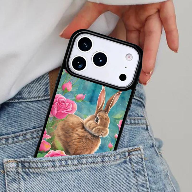 Bunny Rabbits Phone Case for iPhone 16e 15 14 13 12 17 Pro Max Plus Air 17pro Cover Coque