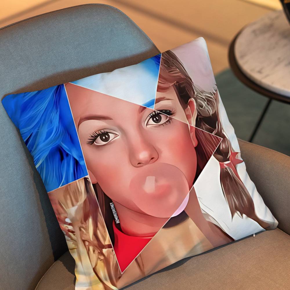 Toxic B Pop Britney Spears Cushion Cover Suitable For Sofa Car Bedroom Office Cushions Decorative Pillow Case