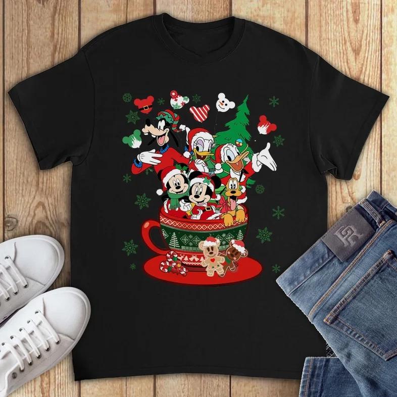 Cute Mickey And Friends Christmas Tshirt Unisex1 S