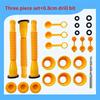 Three piece set of gasoline tank nozzle assembly - hexagonal nut plug anti slip nut nozzle protective cover urea tank thread
