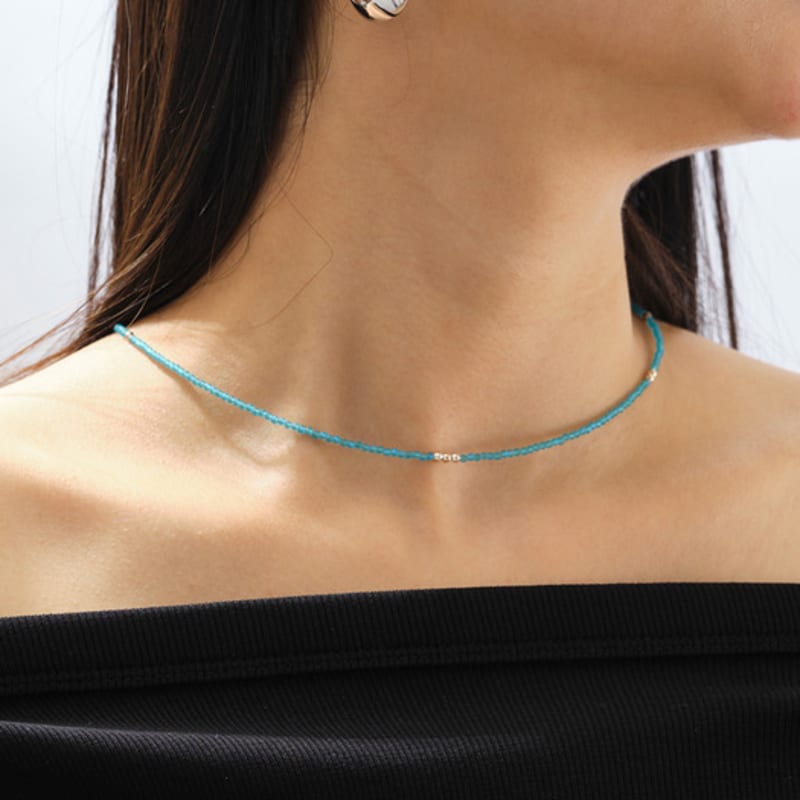 Cotoit Blå Anemon pärlor Halsband