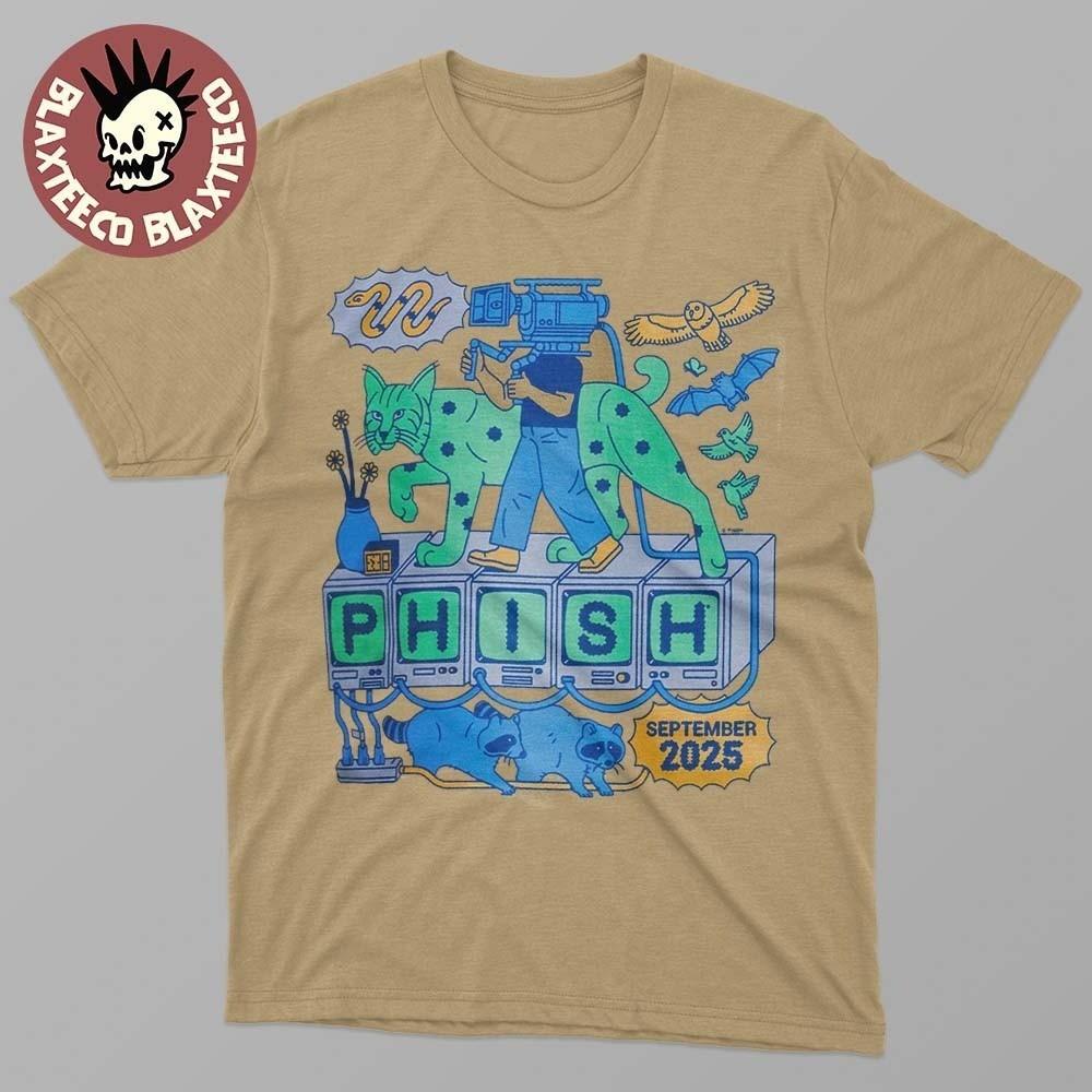

Phish Bobcat Broadcast Summer Tour 2025 Unisex Graphic Concert Unisex T-Shirt XXXL
