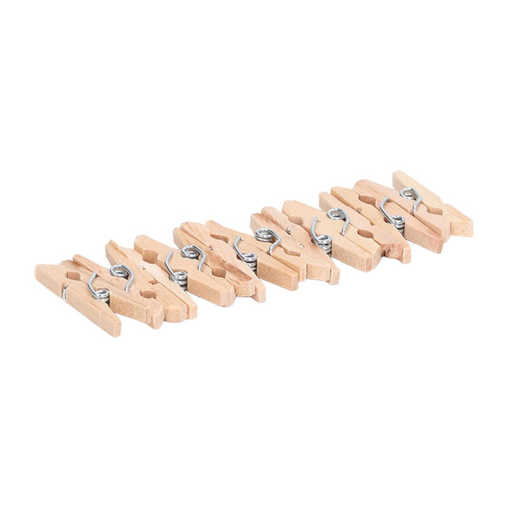 100Pcs Wooden Clothes Pins Mini Exquisite Workmanship Clothespins for Hanging Clothes Making Crafts Gifts Home
