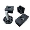M8 Adjustable Table Leg Foot Pad with Height Adjustment Screw