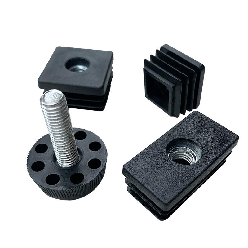 M8 Adjustable Table Leg Foot Pad with Height Adjustment Screw