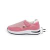 2025 foreign trade spring and autumn large size casual single shoes platform flying woven breathable Velcro casual mesh women's shoes