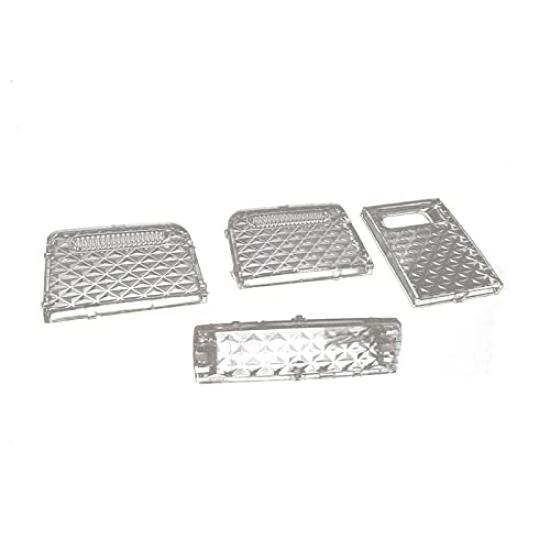 Room Lamp Lens Crystal Clear Crystal Easy Interior for Tanto and Tanto Custom LA600S and LA610S Covers, Covers, Covers, Cut, 4-Piece Set,