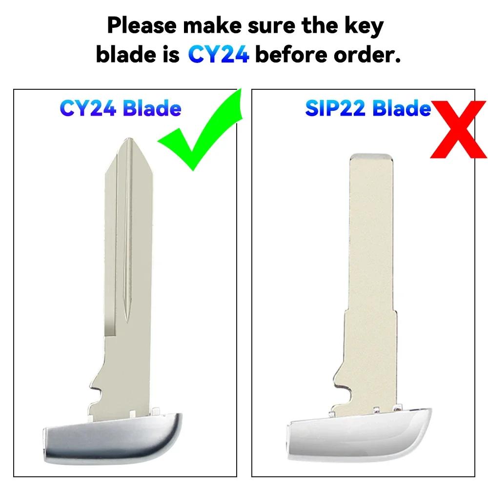 KEYYOU 1PCS Smart Remote Key 433Mhz ID46 Chip Keyless For Jeep Renegade Compass C-CUV Trailhawk SIP22 M3N-40821302 M3N40821302