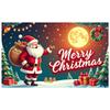 Christmas Banner Moon Background Santa Claus Banner Christmas Decoration Banner Holiday For Christmas Party Winter Festival