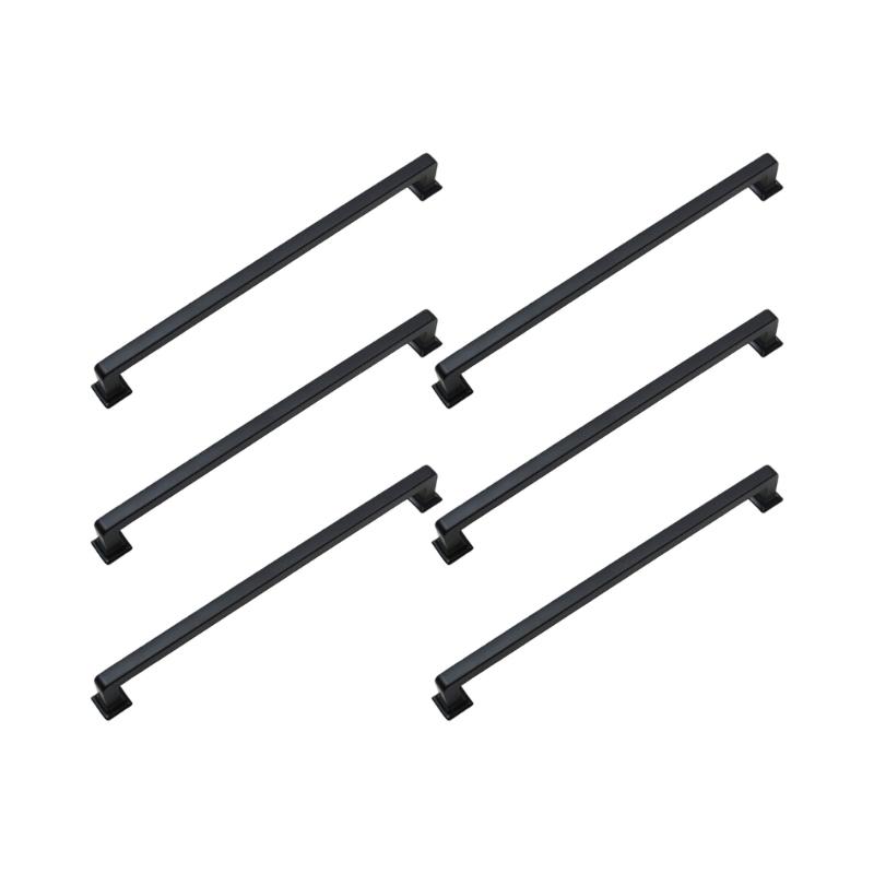 Strong Zinc Drawer Pulls with Heavy Duty Construction 6pcs for Longevity in Kitchens & Bedrooms High Use Zones