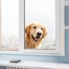 Adesivo Cane Carino che Sbircia dalla Finestra, Adesivo Statico Divertente Animale per Finestra, Decalcomania Rimovibile Biadesiva per Vetro per Decorazione Stanza Ufficio Casa