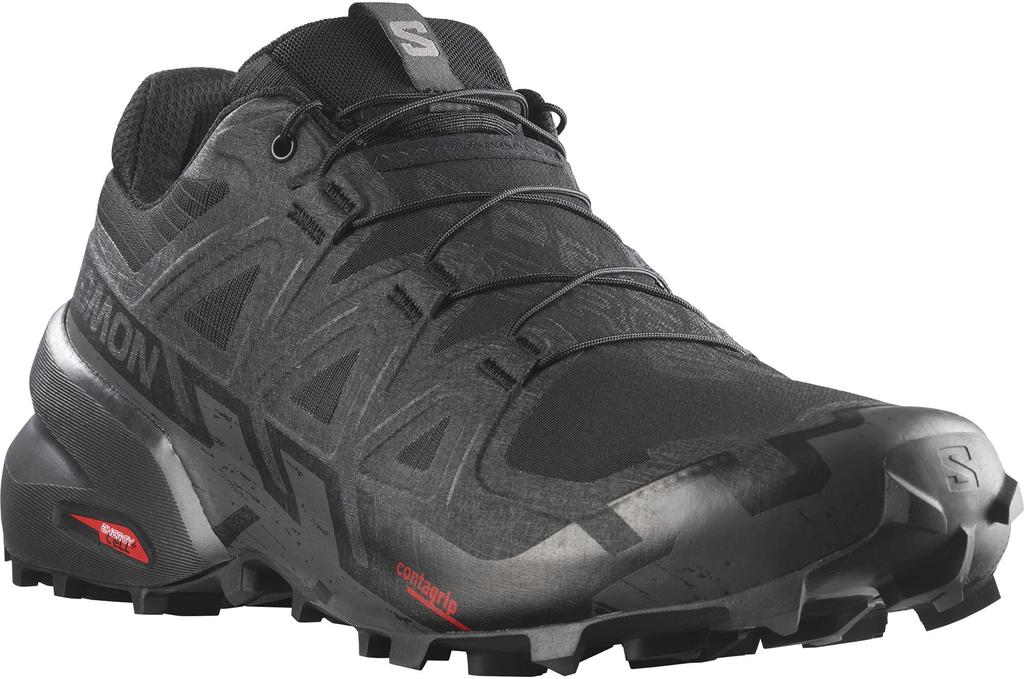 Salomon Speedcross 6 Wide Size Men's Sneakers, Black, 26.0 (L41744000)