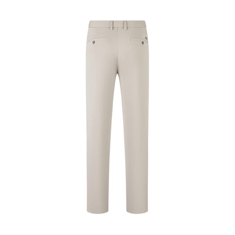Qipai Men's Cool-Touch Anti-Bacterial Mosquito-Repellent Business Casual Slim Straight Pants