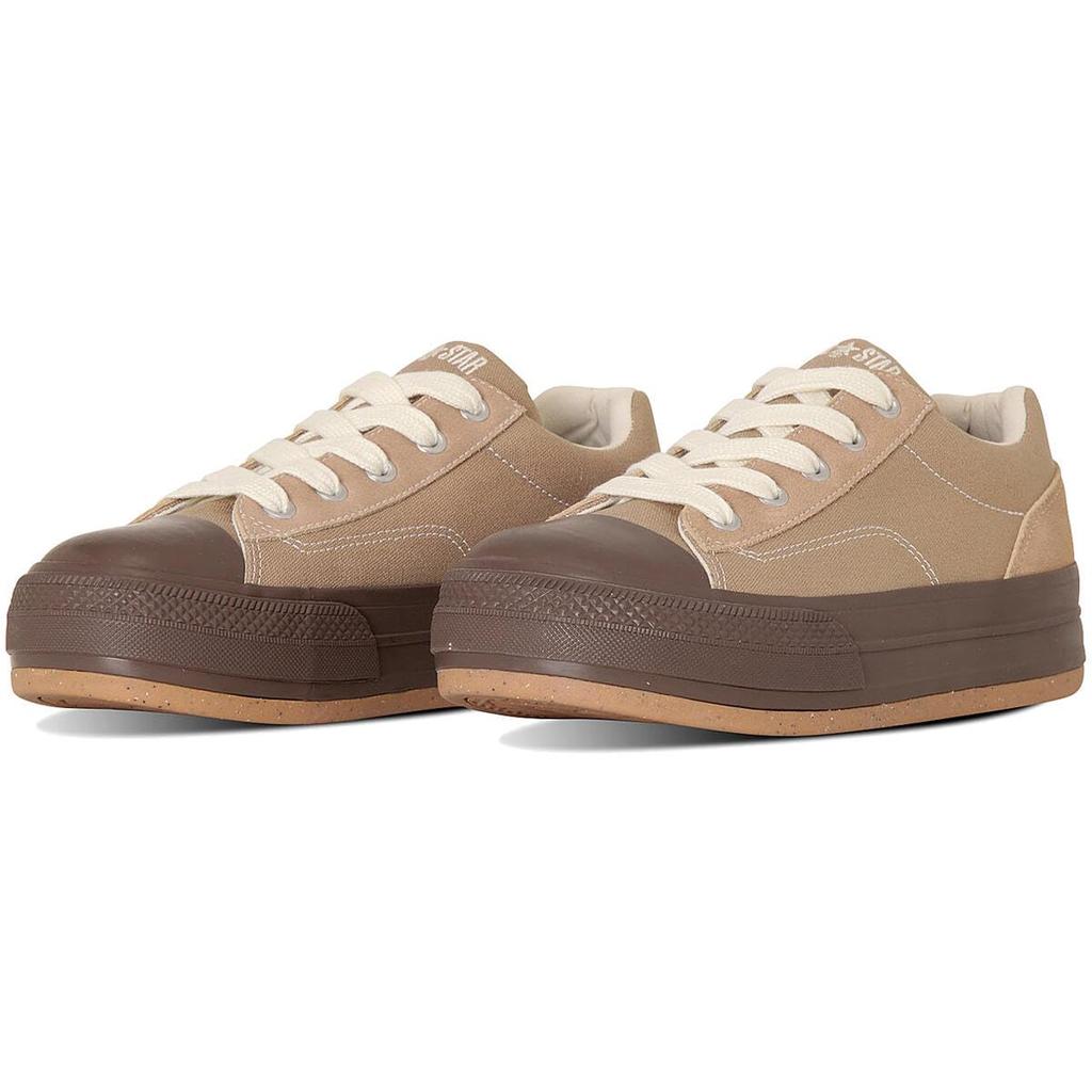 Converse All Star Border Star OX Platform Size Cm (R) Sneakers, Sand/Brown, 23.5