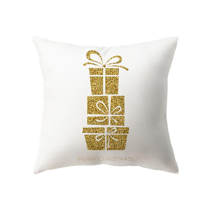 Christmas Theme Christmas Decoration Printing Pattern Cushion Cover Home Living Room Sofa Decoration Pillow Pillow Cover