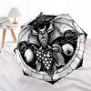 Halloween Night Bat Umbrella Automatic Open/close, Sturdy Iron Frame & 8-Rib Structure, Umbrella for Women & Men, Christmas Gift